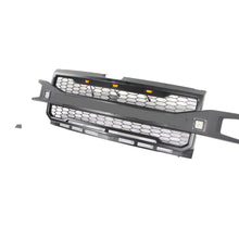 Load image into Gallery viewer, Front Grille For 2019 Chevrolet Silverado 1500 Bumper Grills Grill Cover W/3 LED Lights Black