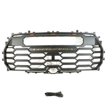 Load image into Gallery viewer, Front Grille For 2022-2023 Toyota Tundra Bumper Grills Grill Cover W/3 LED Lights&amp;Light Bar Black