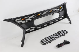 For 2013 2014 2015 2016 Lexus RX270 300 330 350 400 450 Front Grille Front Center Mesh Grille Grill Cover Replacement With 4 LED Lights Black